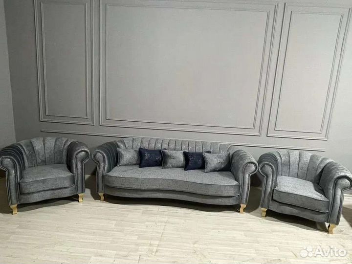 Диван и 2 кресла