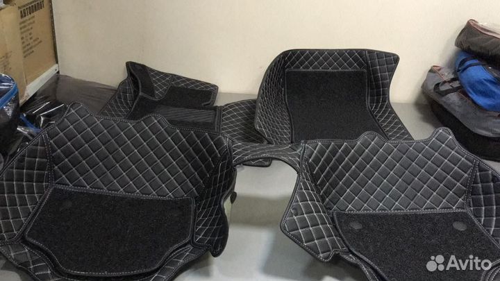 3D Коврики Volvo XC90 Экокожа Салон Багажник