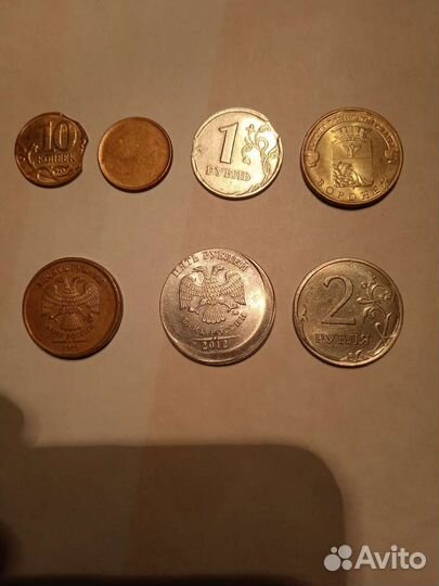 Монеты(очень редкий заводской брак)