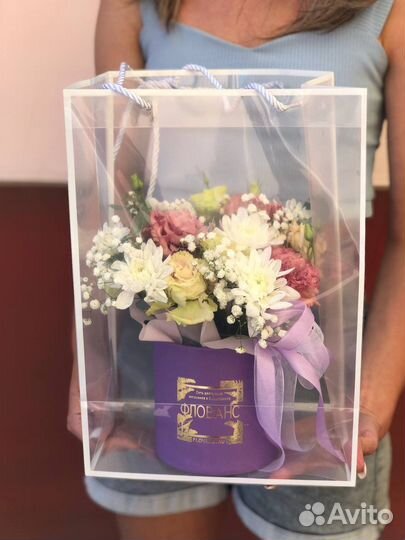 Цветы подарок сюрприз