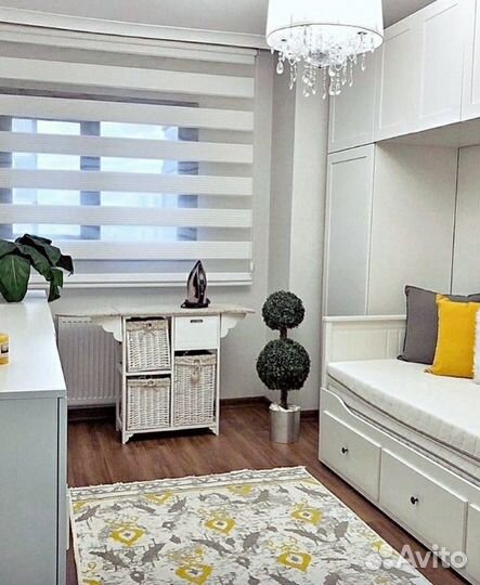 Жалюзи, рулонные шторы день-ночь (зебра)