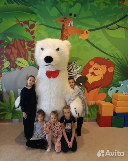 Ростовая кукла белый мишка рыжий лис и другие
