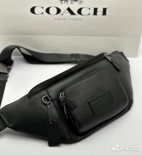 Поясная сумка мужская coach