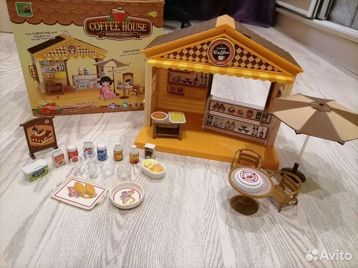 Набор Кафе. Подходит для Sylvanian Families
