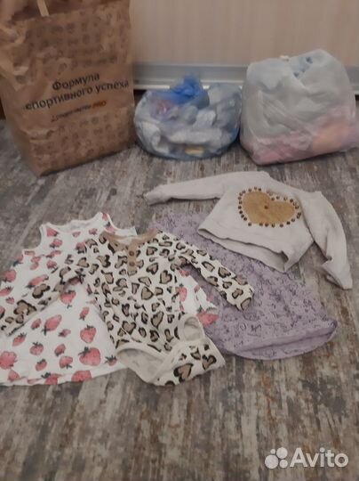 Детские вещи пакетом для девочки 68 74 80