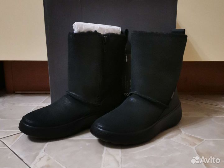 Сапоги зимние новые ecco