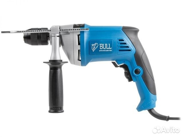 Дрель ударная bull DR 1308 KL в кор. 850 Вт, бзп металл 13 мм, 1 скорость, 0-2800 об/мин