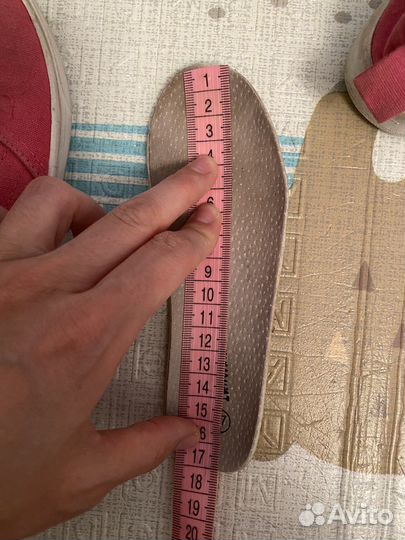 Розовые слипоны кеды 27