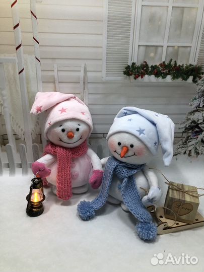 Игрушка Снеговики парочка