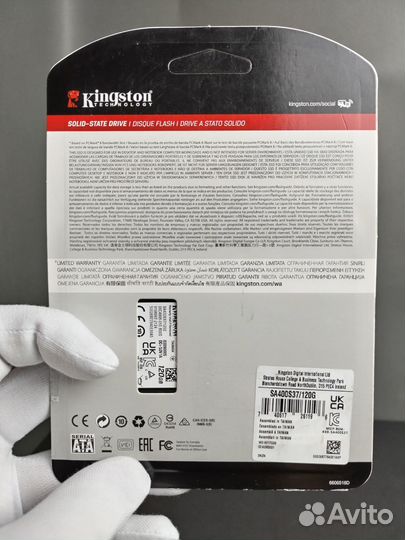 Жесткий диск SSD kingston 120gb