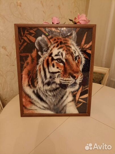 Тигр, Алмазная картина