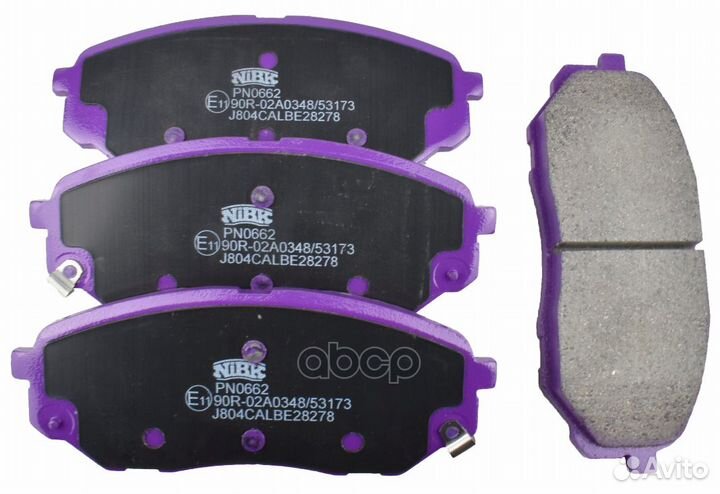 Колодки пер.KIA sorento 2014 - PN0662 NiBK