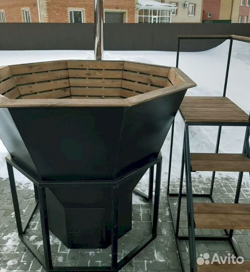 С подогревом чан для бани/Купель