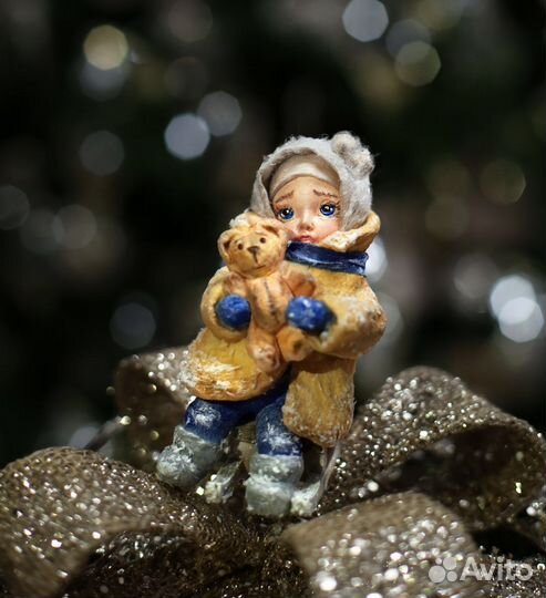 Ватные елочные игрушки