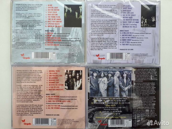 CD диски UFO, Michael Schenker Group