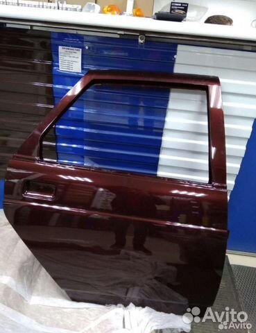 Дверь лада Приора задняя правая портвейн