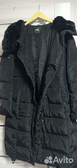 Пальто женское зимнее 48 50 пуховик б/у