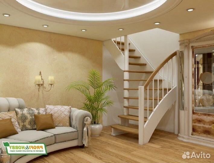 Деревянная лестница лс-09м/1 под покраску