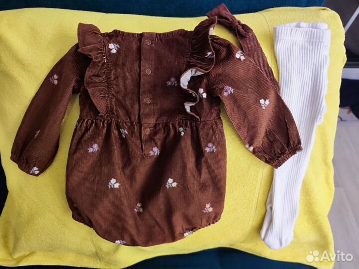 Костюм (платье) для девочки 74 carters