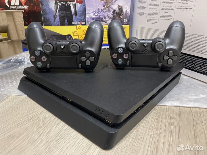 Sony PlayStation 4 Slim 2дж 550игр MK11/GTA5