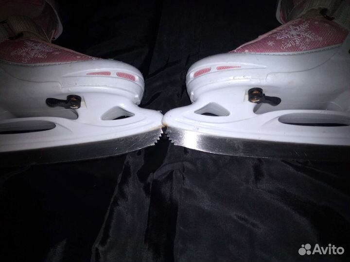 Коньки фигурные женские раздвижные размер 37-39.5