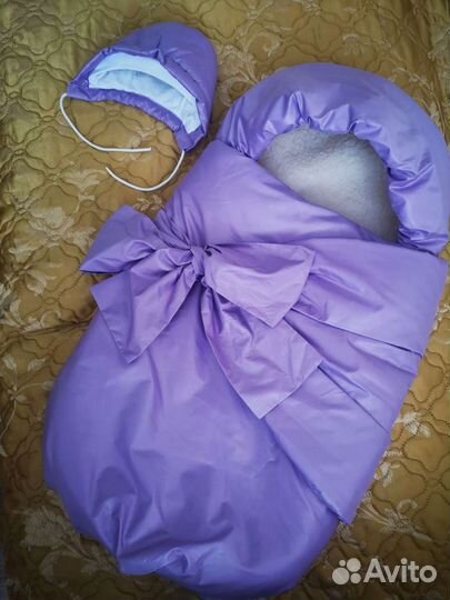 Конверт на выписку, в коляску, зимний