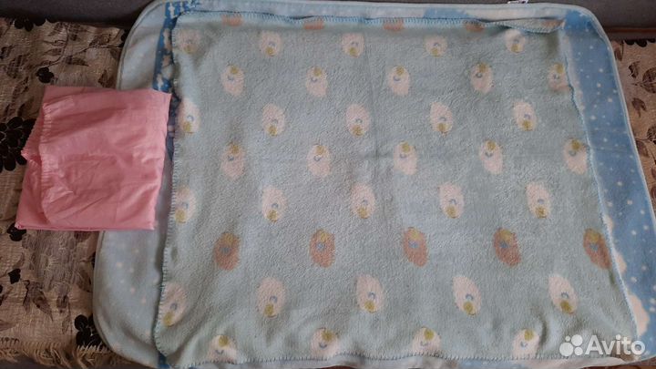 2 пледа в кроватку 120 60