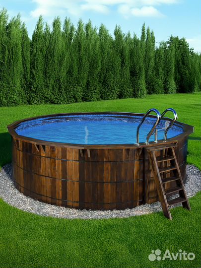 Эстетичный каркасный бассейн. 3 м. Гарантия 8 лет