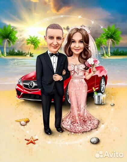 Художественная обработка фото шарж,грандж,акварель