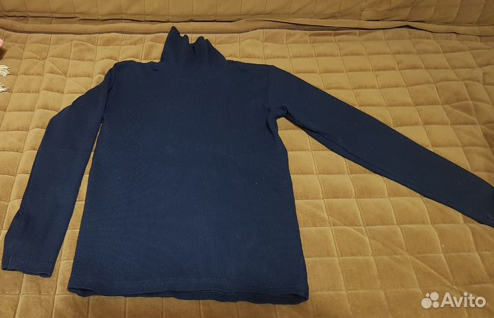Джинсовая рубашка куртка бадлон 128-134 размер