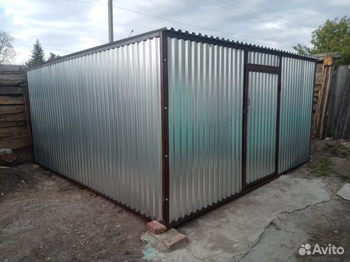 Гараж-пенал Хозблок односкатный