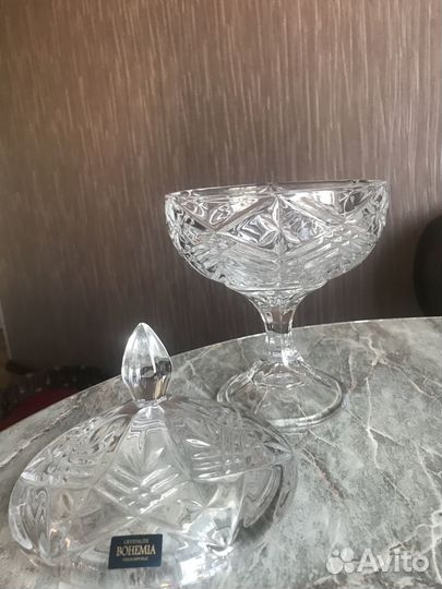 Конфетница Bohemia Crystalite