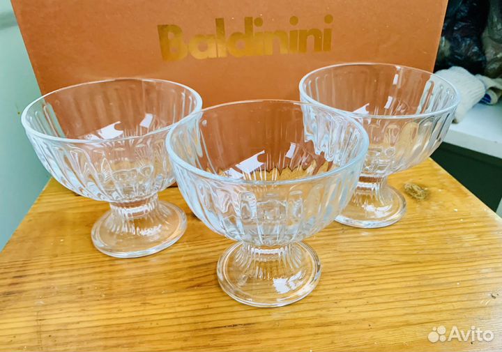 Креманки 3 шт для десертов новые