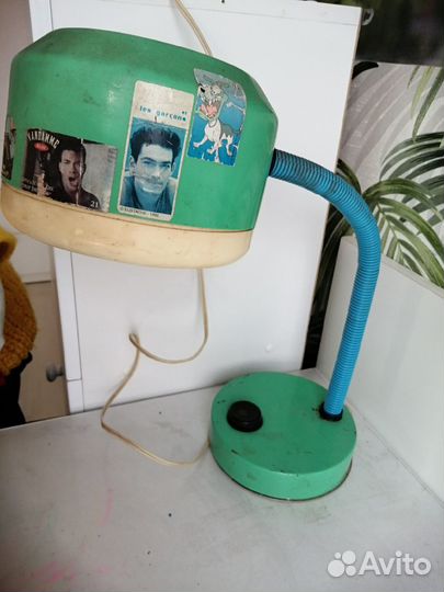 Лампа настольная СССР рабочая