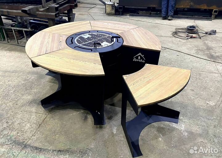 Мангальная зона, гриль стол