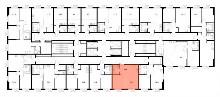 1-к. квартира, 39,8 м², 10/33 эт.