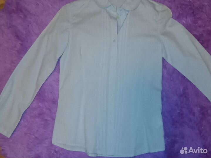 Блузка голубая 136р