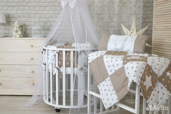 Кровати круг/овал 7 в 1 с маятником