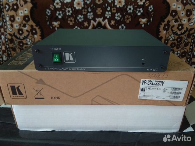 Kramer VP-3xl усилитель-распределитель 1:3