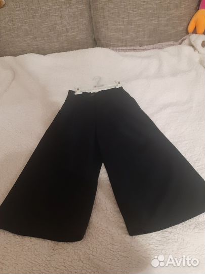 Брюки кюлоты для девочек 7-8л