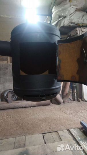 Мангал с печью под казан