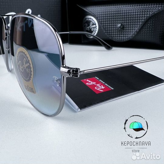 Очки Ray Ban Aviator Голубые