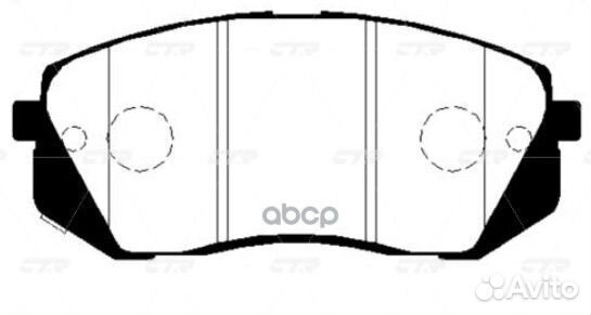 Колодки тормозные hyundai i40 11- передние ckkh