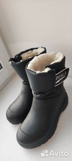 Сапоги женские резиновые тёплые