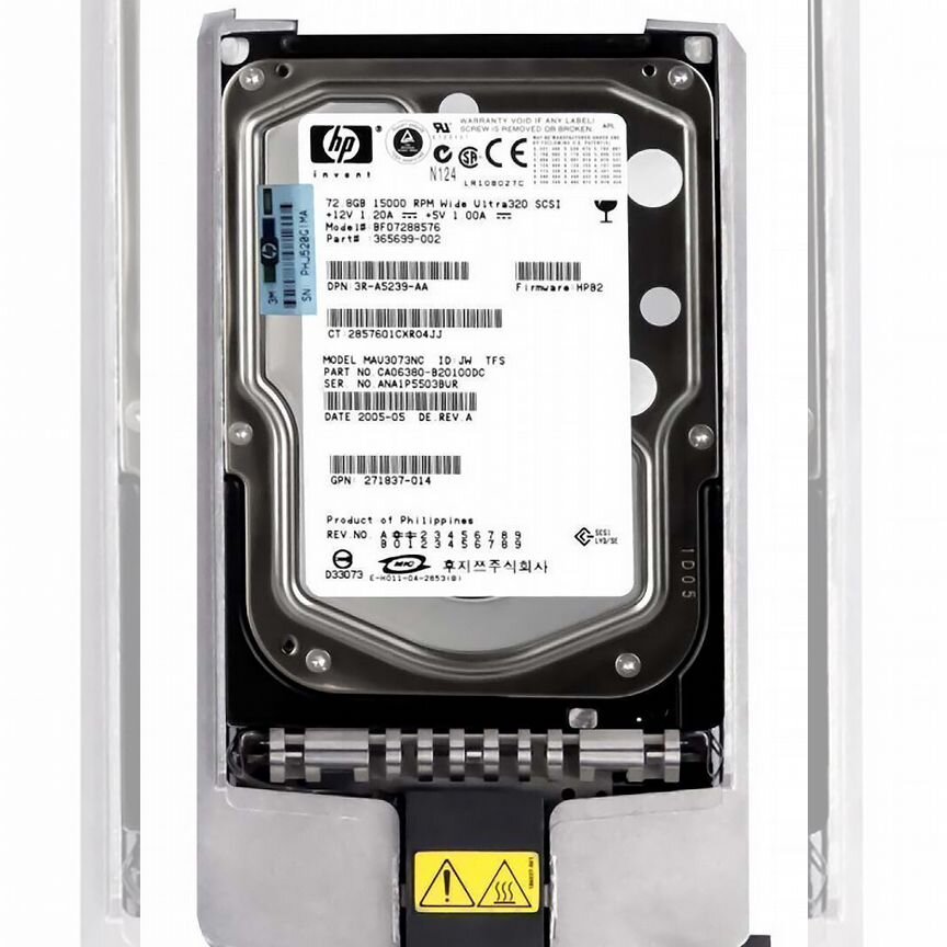 [365699-002] Жесткий Диск Hp Bf07288576 72,8gb U320scsi 3.5" 365699-002