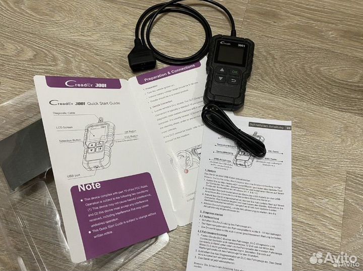 Автосканер Launch Creader 3001