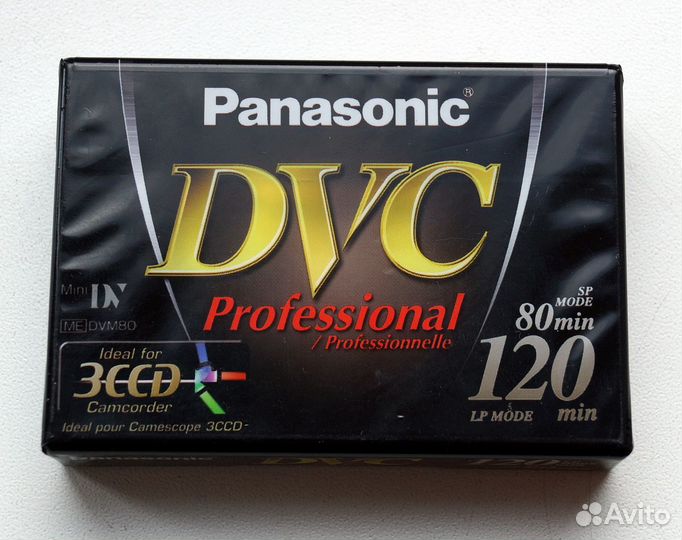 Panasonic miniDV кассета DVC Professional DVM80