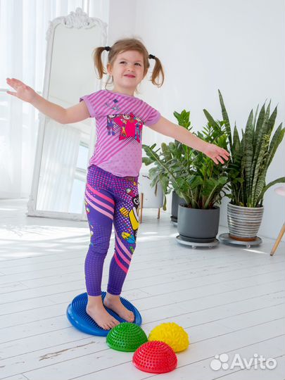 Балансировочная подушка массажные полусферы набор