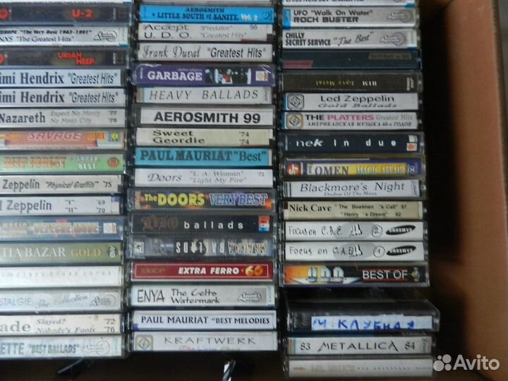 Аудиокассеты зарубежных и отечественными исполните