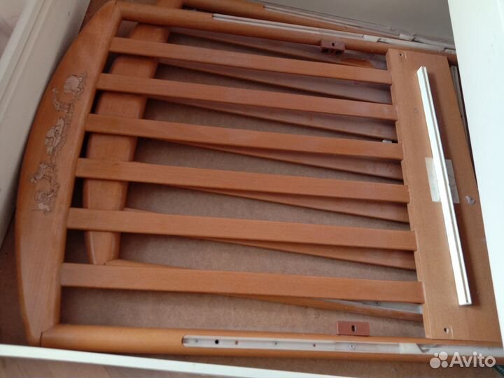 Детская кроватка - качалка Pali Zoo + матрас кокос